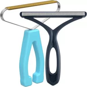 애완동물 털 제거 도구 클리너 프로 패브릭 면도기 보풀 청소제 갈퀴 개 및 러그 소파 타워용 고양이