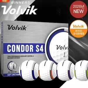 볼빅 26년 NEW 콘도르 S4 우레탄 골프공 (3PC구조) 써클화이트