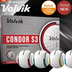볼빅 26년 NEW 콘도르 S3 우레탄 골프공 (3PC구조) 써클화이트