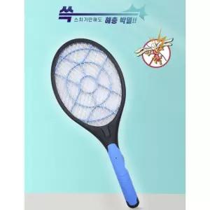 고급 전자 파리채 배터리용 AA 안전버튼 098 원버튼 해충 벌래 퇴치기 잔류전기 NO 원버턴 안전한 모기채