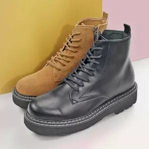 스티치 남자 워커 키높이 쿠션인솔 옆지퍼 패션슈즈