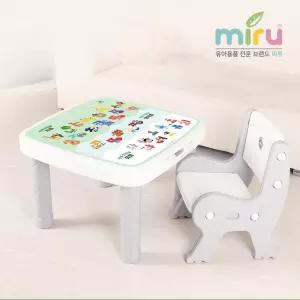 미루 책상 클레이 한글숫자 책상의자 세트