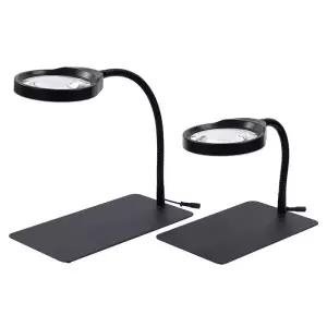 LED 조명 스탠드 확대경 납땜 정밀 작업용 탁상 고화질 독서 램프 링라이트