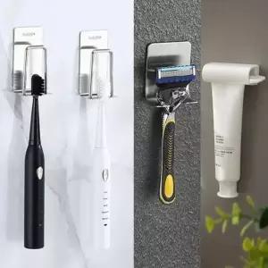 욕실 걸이 세트 칫솔걸이 면도기 거치대 치약짜개