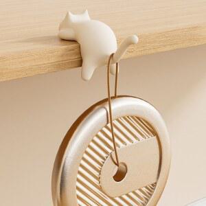 고양이 모양의 흔적 없는 없는 지갑 테이블 가방 연구 사무실에 손상 필통용 벽걸 책상