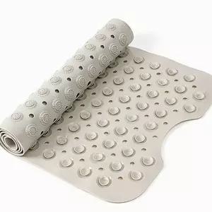 밀키베이지 욕실매트 타일흡착 40x100cm 욕실 고무