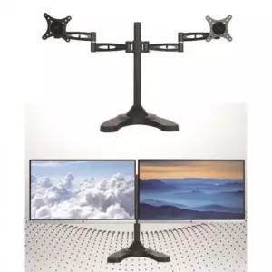 듀얼 모니터 암 데스크 TV 거치대 27인치 벽면밀착