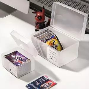 (사이즈 사이즈/소형)반투명 보관이 편한 다용도 포카통 포토카드 탑로더 정리함 케이스