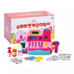 어린이 마트캐셔 역할놀이 슈퍼마켓 리얼 계산대 유치원 돈개념학습 유아용