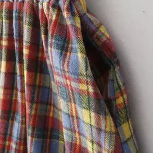 스커트 모직 여성패션 체크 플리츠빈티지 쉬폰 DL4