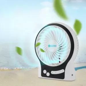 Coms 미니 토네이도 USB 선풍기 95mm 팬 화이트