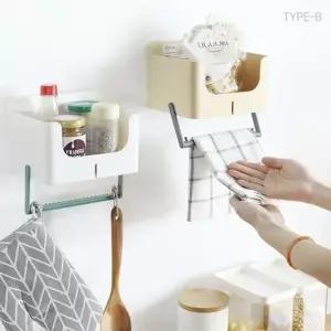 벽부착 다용도 선반 소품 걸이 1+1