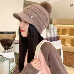 귀여운 여자 방울 반짝이 니트 겨울 방한 모자