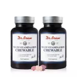 닥터브라이언 멀티비타민&철분 츄어블, 90정(3개월분), 2개