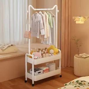 원룸 옷걸이 행거 이동식 수납장 선반 트롤리 WFJ1NYD