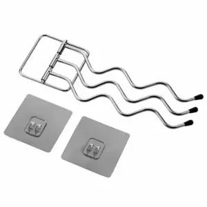 ( )스텐 다용도 걸이 3구 주방걸이 행주걸이 벽후크 욕실옷걸이 벽옷걸이 책가방걸이 다용도걸이 마스크걸