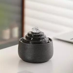 미니 달항아리 가정용 분수 실내 볼 개업선물 물소리