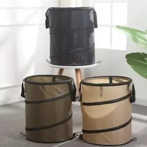 다용도 접이식 수납함 1P 생활방수 손잡이 쓰레기통