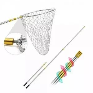 ( )낚시 뜰망 물고기 해루질 뜰채 스텐레스 3단 접이식