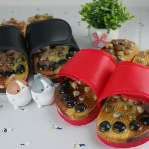 지압슬리퍼 자갈 건강 발마사지 사무실 조약돌 슬리퍼