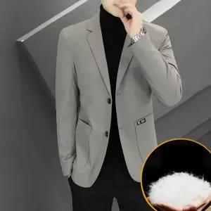 남성패션 정장 자켓 코트 추동 패딩 라이트그레이 블랙 세탁 DL4