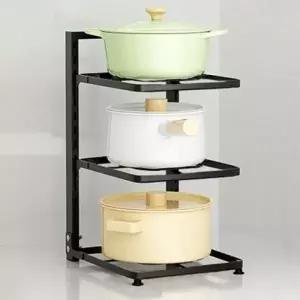 ( )후라이팬 잔솔 정리 정리대 그릇 냄비거치대 3단 접시