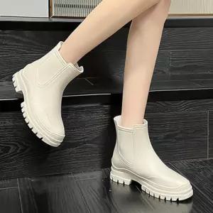 첼시 여성 레인부츠 장마철 신발 여름 부츠 비 장화