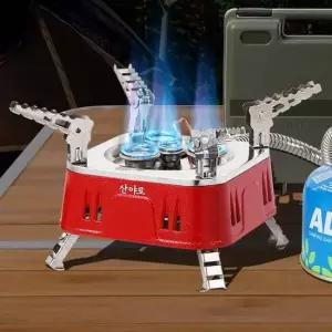 캠핑버너 강염스토브 캠핑용버너 부탄가스 고화력파워 등산소형 스토브