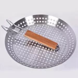 타공프라이팬 휴대용 접이식 캠핑 BBQ 타공 스텐 직화 프라이팬 타공후라이팬