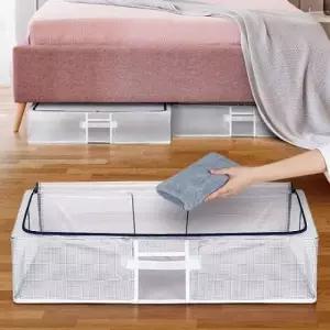 ( )언더베드 중 폴딩박스 옷 수납정리함 옷장정리 수납함