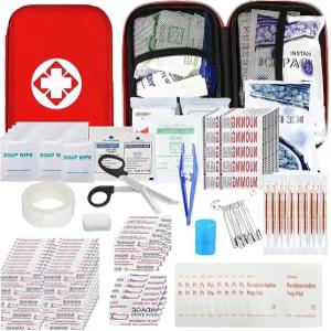 자동차 응급처치 키트 275Pcs 서바이벌 기어 홈 트래블 사이즈 소형 응급 전술 하이킹 EVA 캠핑 필수품