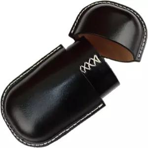 천연 소가죽 안경 케이스 하드형 보관함 빈티지 수제 베지터블 가죽 선글라스 파우치 휴대용 안티크러쉬