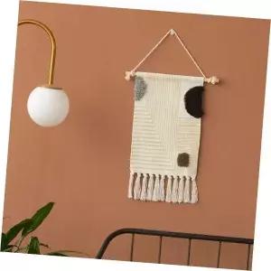 태슬 장식 도트 패브릭 포스터 벽 인테리어 포인트소품