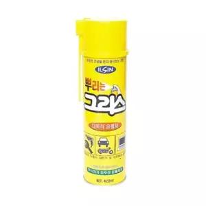 일신 뿌리는 그리스 420ml 1개 윤활제  스프레이