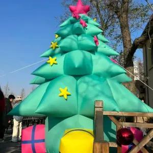 벽타는산타 풍선 인형 크리스마스 장식 매달린 대형인형