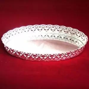 ( )정리 백합쟁반 중 화장품 진열 보관 장식대 실버