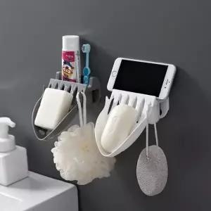 다용도 부착식 비누걸이 정리 치약꽂이 대 욕실 용품 걸이 비누 홀더 받침