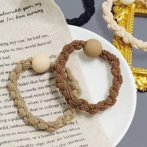 SFr 꽈배기 구슬 머리끈