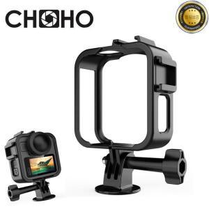 고프로 맥스2 액세서리 추가 케이지 프레임 쉘 보호 고무 렌즈 캡 + 마운트 배터리 도어