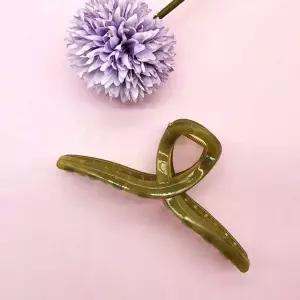 헤어 카키 뒷머리 머리집게 대형 머리집게핀