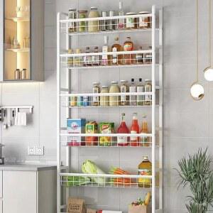 선반 책장 수납 선반 수납 선반 다층 책장 벽걸이 틈새 얇은 천장까지 바닥부터