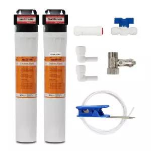 맥스트림 20인치 카본블럭스케일제거필터 2단 DIY세트 커피머신 제빙기 업소용