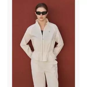 르꼬끄 LECOQ 여성 스트레치 우븐 루즈핏 홑겹 자켓 - 크림 QR122OJK22 QR122OJK22_CRM0 461691