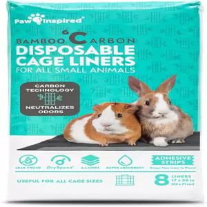 발에서 영감을 받은 일회용 기니피그 케이지 라이너 대나무 냄새 조절 페럿 토끼 햄스터 작은 동물을 위한