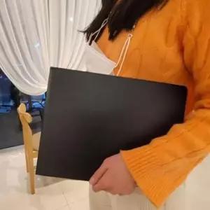 [문구] 클립보드 서류판 인조가죽 자석 A4 블랙 사무용 서류정리판