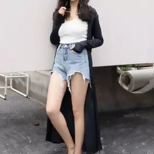 지니코코 여성 롱 하프 자외선차단 얇은 통기성 흰색 코트 봄코트 가디건 라이딩 래쉬가드 ADOR5