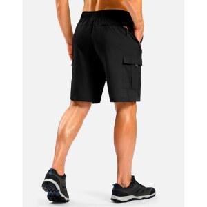 푸돌라 남성 하이킹 경량 5포켓 카고 캐주얼 9인치 반바지 워크 낚시용 아웃도어 여행