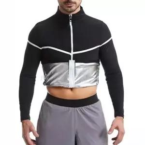 하이넥 긴팔 운동복 남성 조깅 땀복 집업