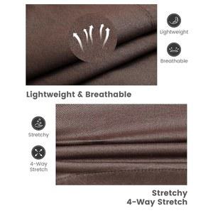 마직 남성 반바지 엘라스틱 4인치 허리밴드 캐주얼 남성용 데일리웨어