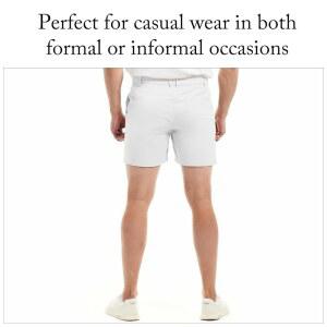 AIMPACT 남성 인심 허리밴드 5인치 포켓 반바지 캐주얼 엘라스틱 코튼 클래식 포함